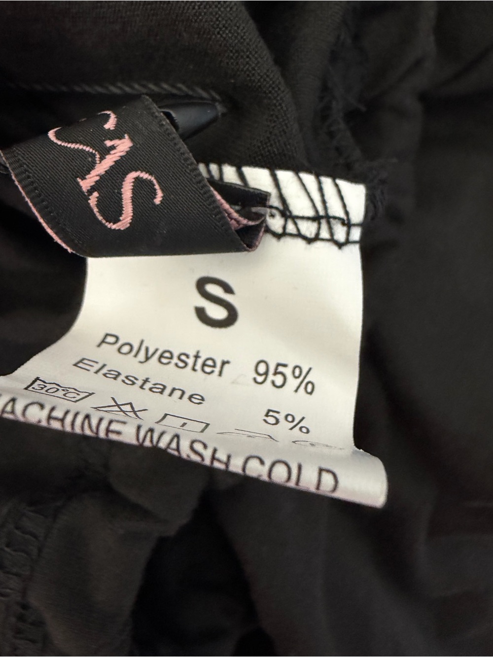 Black Womens leggings with Cropped Zip Jacket - Picture 7 of 7